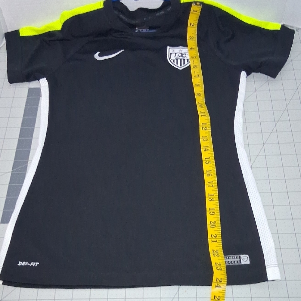 Nike Kids Black Jersey with Neon Yellow Accents - Picture 13 of 13